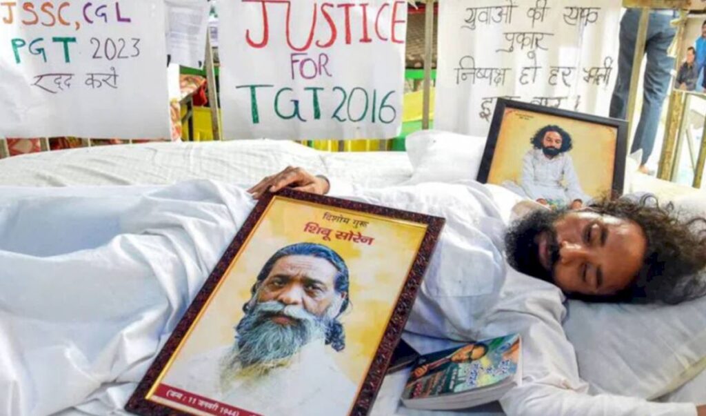 Jharkhand exam protest enters Day 13 as students seek talks