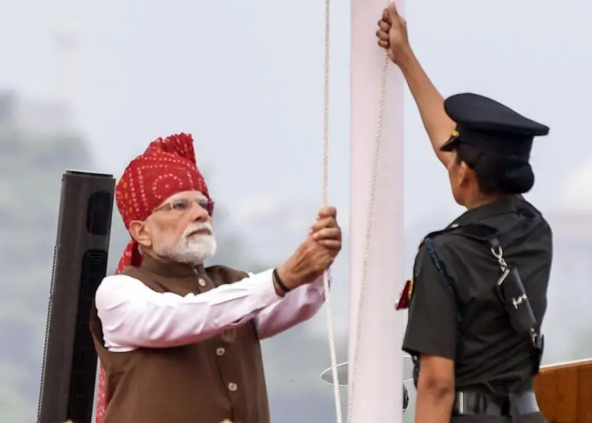 Modi’s 75-minute Independence Day speech shortest in four years
