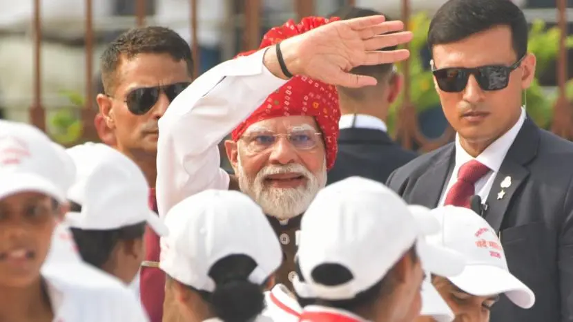 Modi's 13th Independence Day speech favours mere pyare deshwasiyon