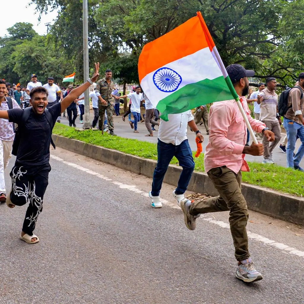 Ranchi students protest in massive rally against exam rigging