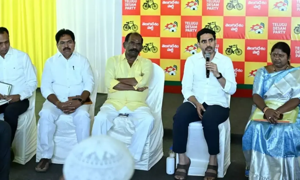 Nara Lokesh calls for sweeping victory in Adoni polls