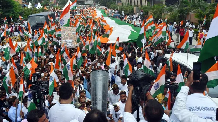 Jharkhand protesters demand Rahul Gandhi withdraw JMM support