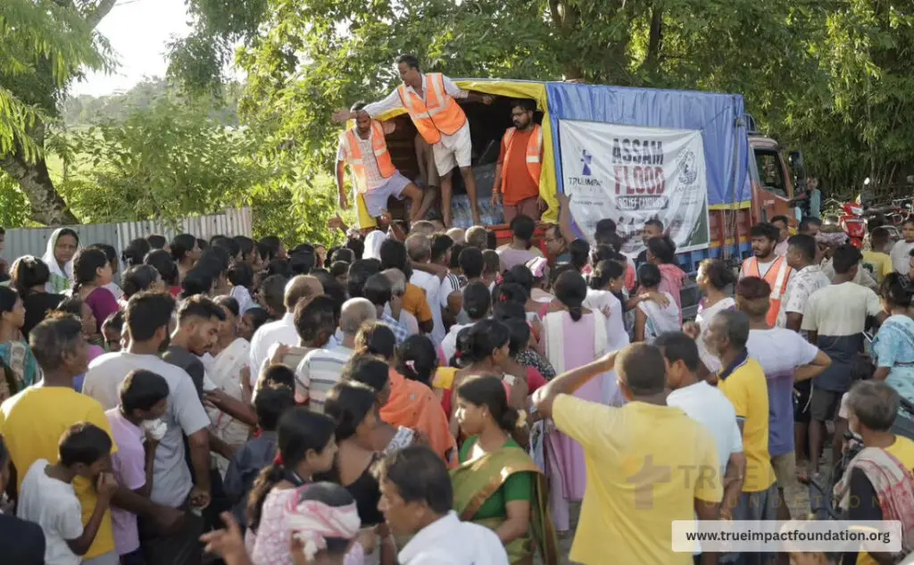 True Impact Foundation aids 12,130 flood-hit in four Assam districts
