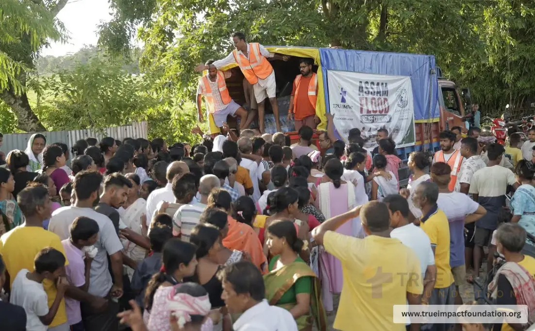 True Impact Foundation aids 12,130 flood-hit in four Assam districts