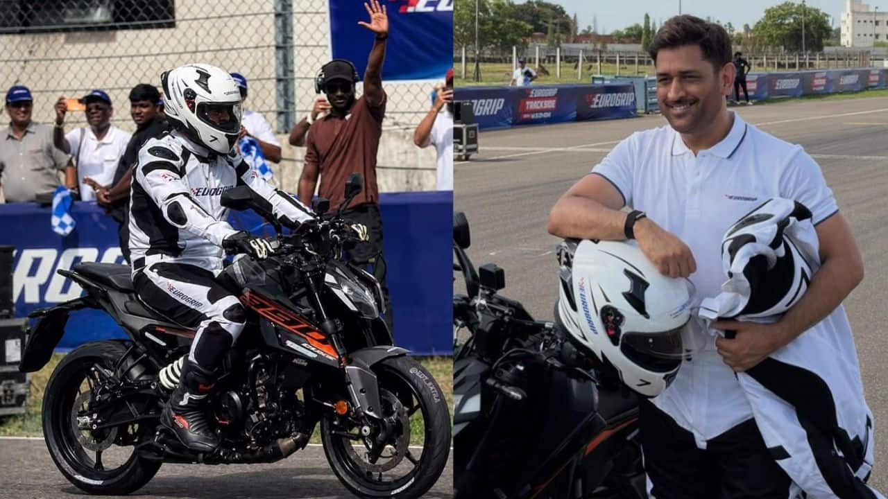 MS Dhoni Reportedly Rides Superbike at Madras Circuit