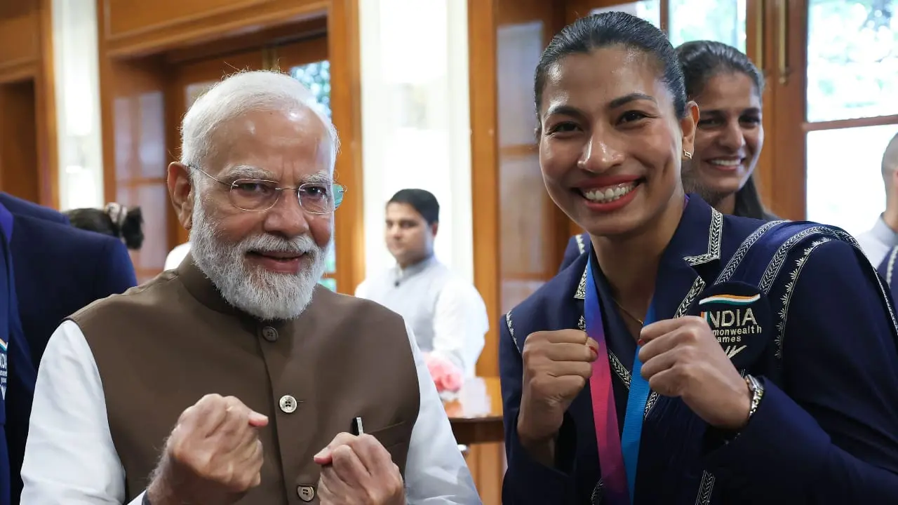 PM Modi lauds Lovlina Borgohain for flagging distorted India map