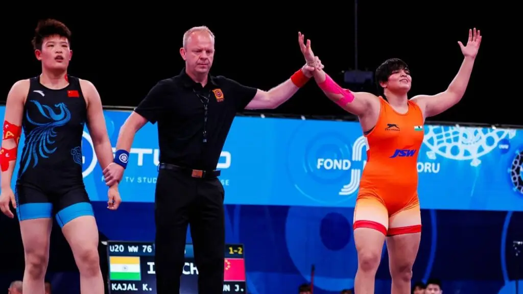 Kajal Dhochak wins second straight U20 world wrestling gold
