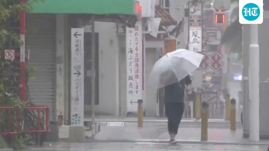 Typhoon Dolphin prompts evacuations and cancels 500 flights in Japan