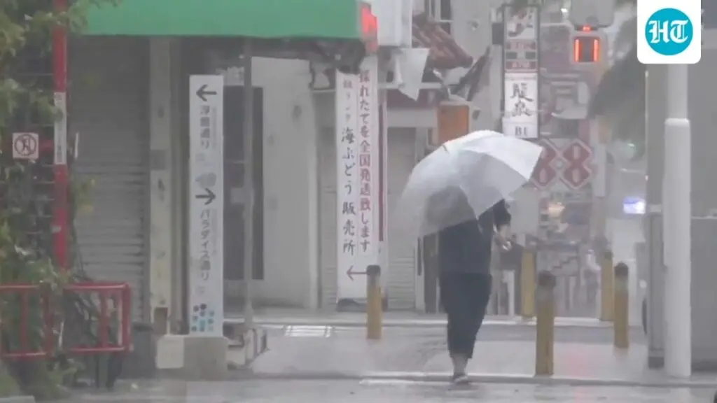 Typhoon Dolphin prompts evacuations and cancels 500 flights in Japan