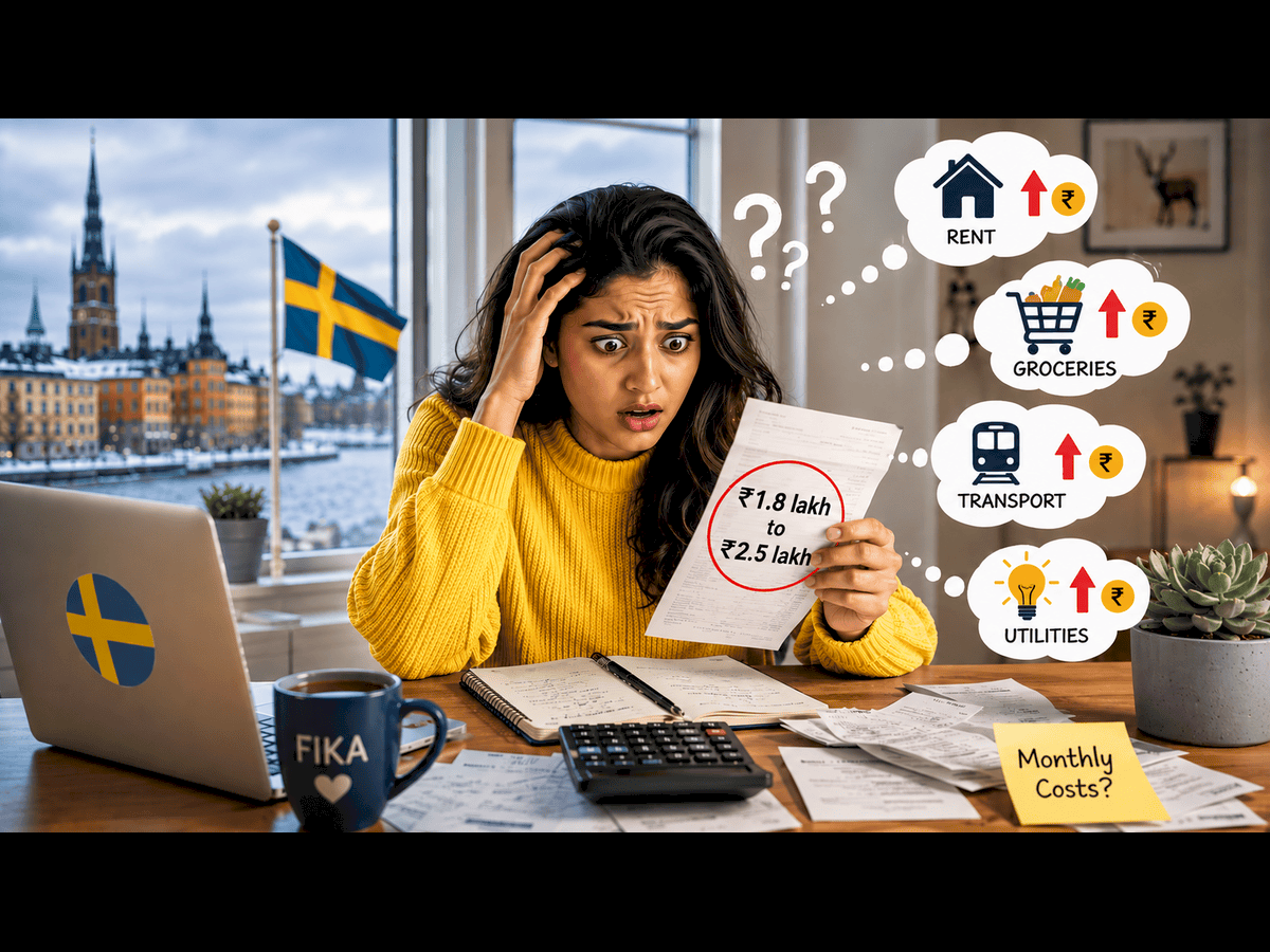 Living in Sweden may cost Rs 1.8 lakh to Rs 2.5 lakh monthly