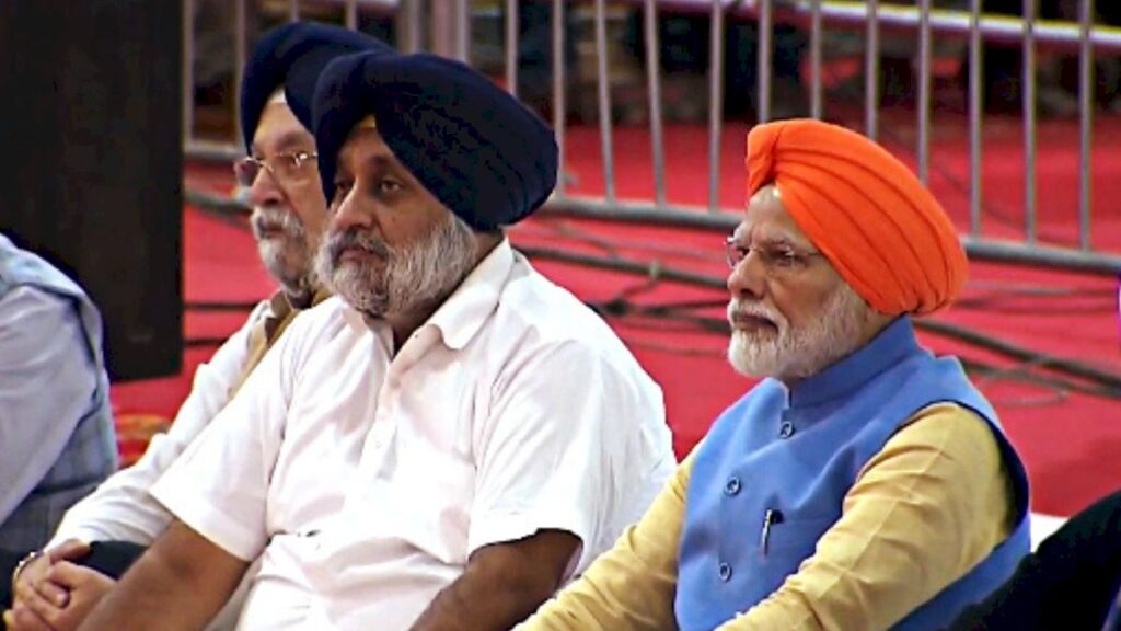 Sukhbir Badal meets Modi, fuelling alliance buzz in Punjab