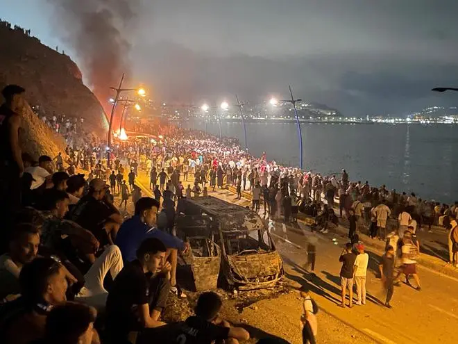 Morocco bolsters Ceuta border after online calls for new mass crossing