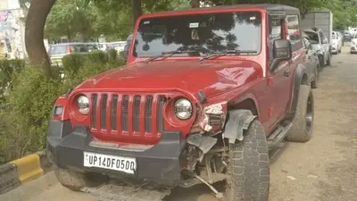 Ghaziabad SUV rams police bike, home guard dead