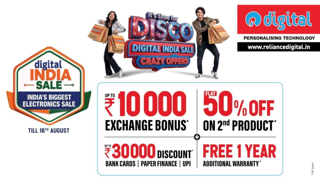Reliance Digital launches Independence sale with up to Rs 30,000 off