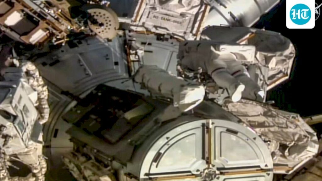 NASA astronauts Menon, Meir upgrade ISS power in spacewalk