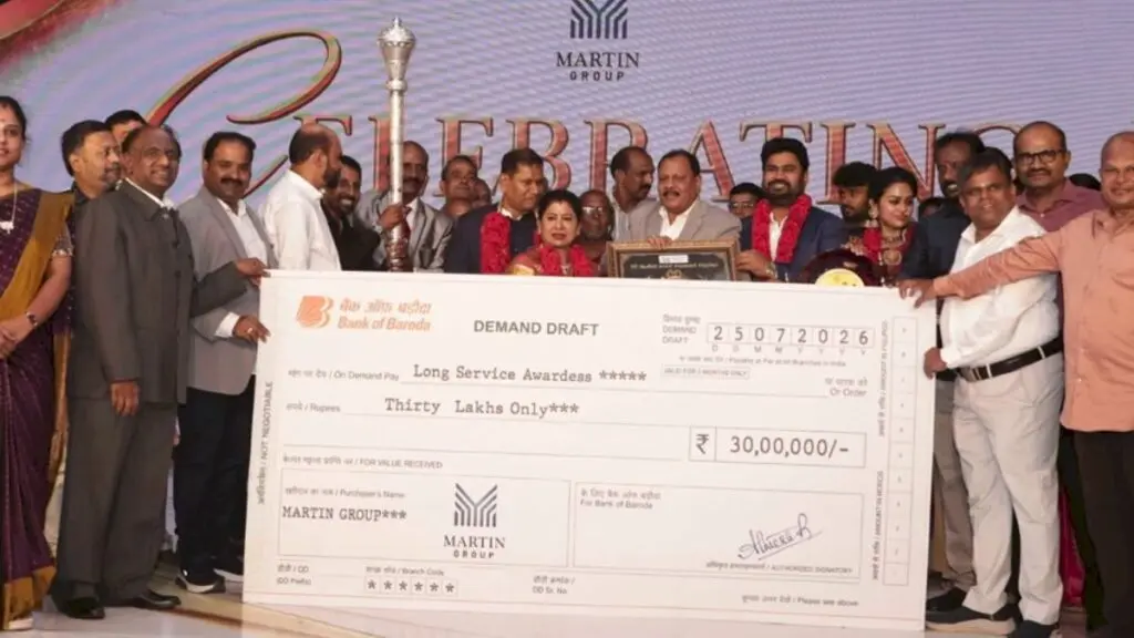 Martin Groups chairman gives Rs 15 crore to 50 long-serving staff