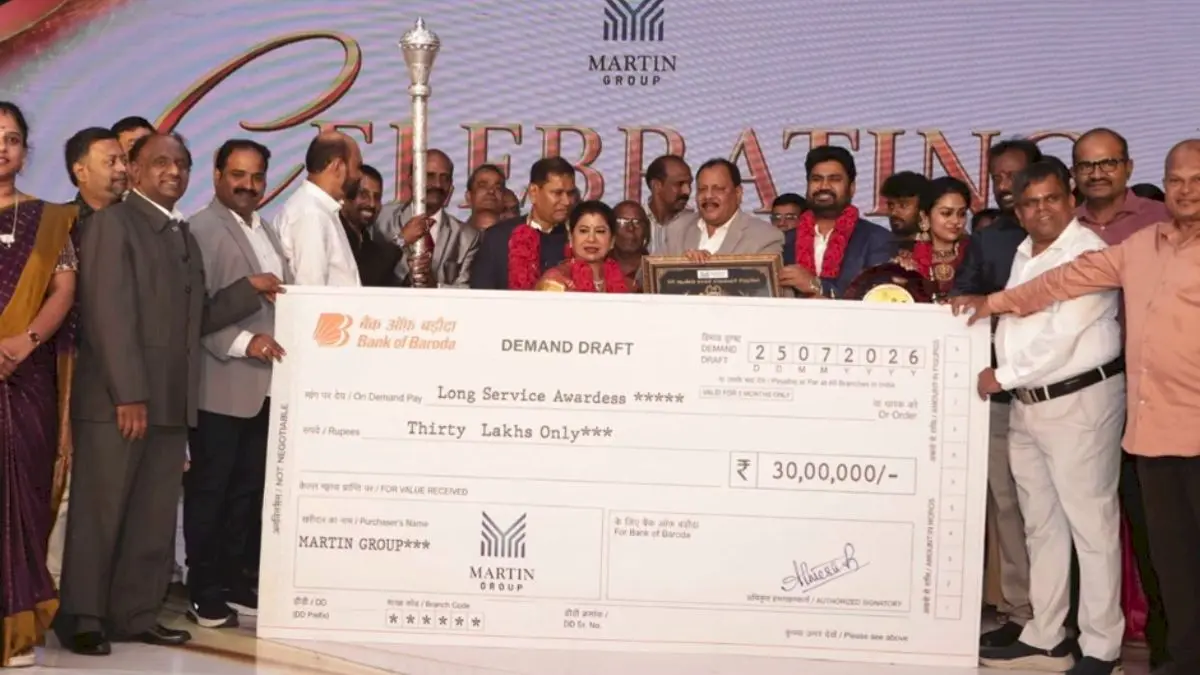 Martin Groups chairman gives Rs 15 crore to 50 long-serving staff