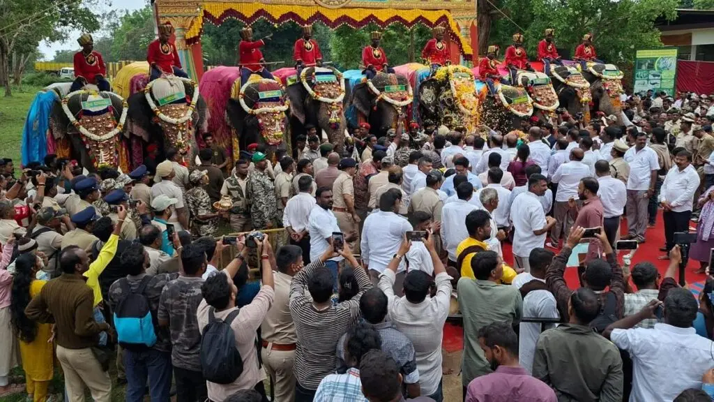 Dasara elephant journey flagged off, Abhimanyu gets farewell