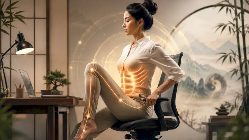 TCM-inspired desk exercise targets core in minutes