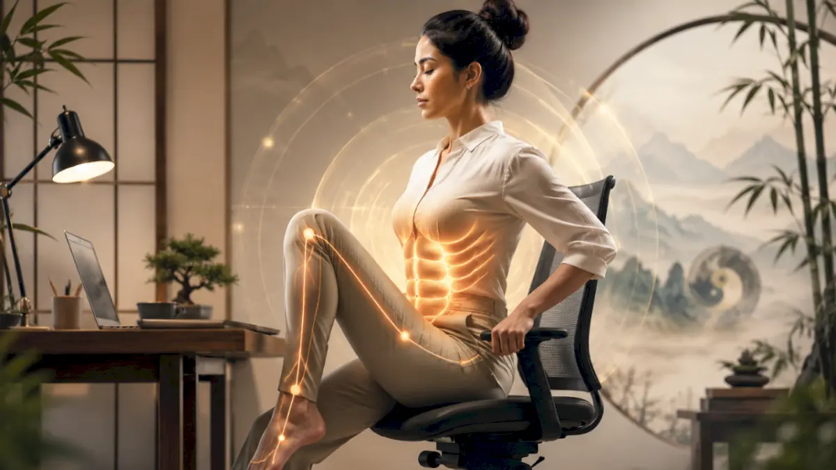 TCM-inspired desk exercise targets core in minutes