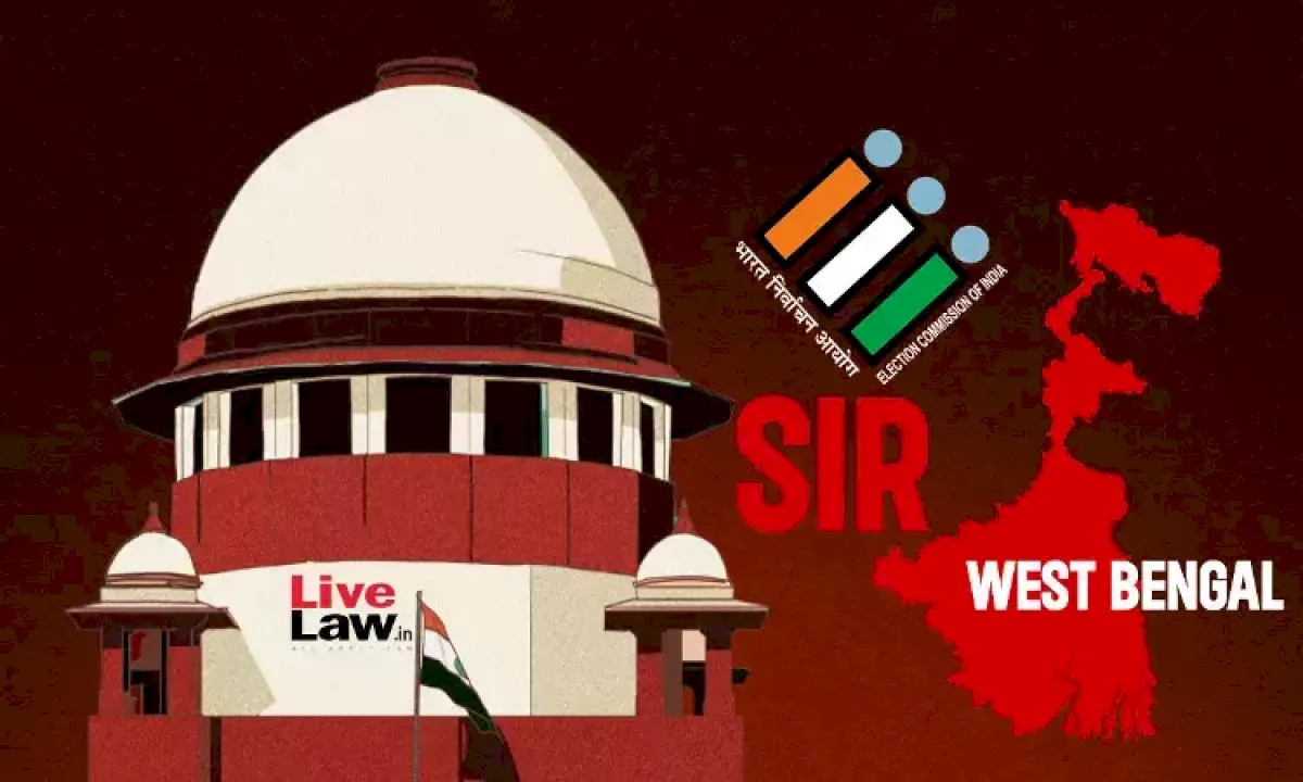 Supreme Court: Calcutta HC to examine SIR judge's security plea