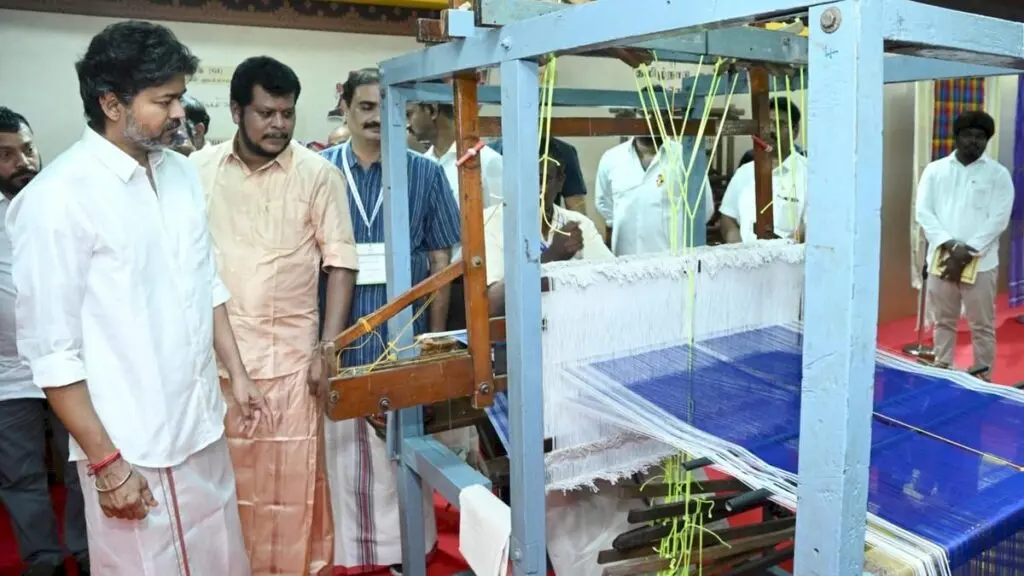 Tamil Nadu CM Vijay opens HANDTEX 2026, National Handloom Day expo