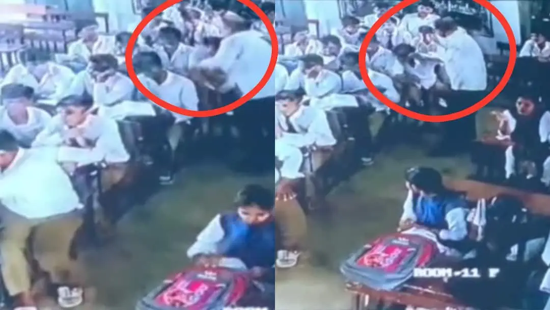 UP teacher beats 13-year-old student, video goes viral