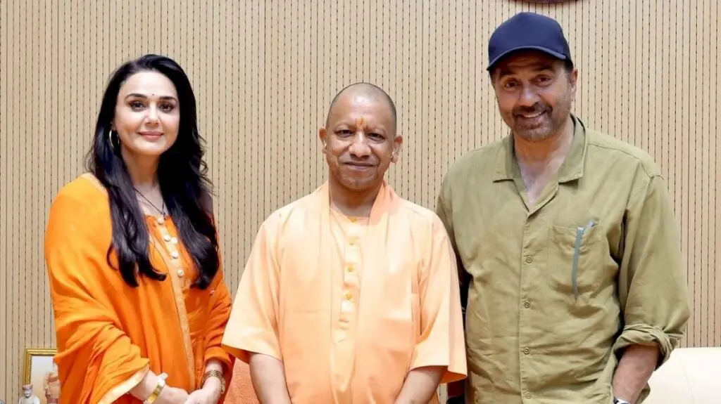 Sunny Deol, Preity Zinta meet Yogi Adityanath ahead of Batwara 1947