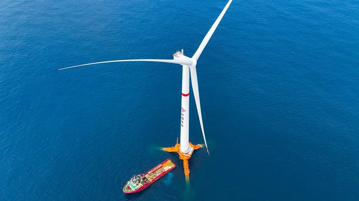 China's 16MW floating wind platform starts generating power