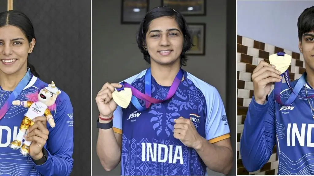 Four Haryana women boxers win gold at Commonwealth Games
