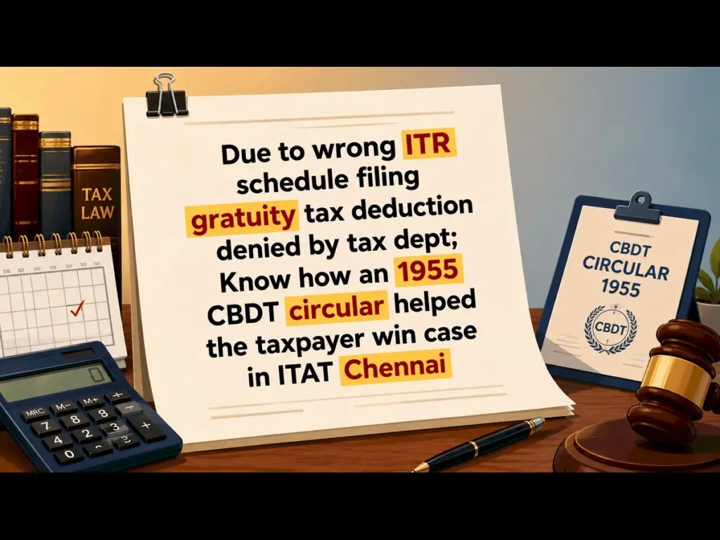 ITAT allows gratuity deduction denied due to ITR error