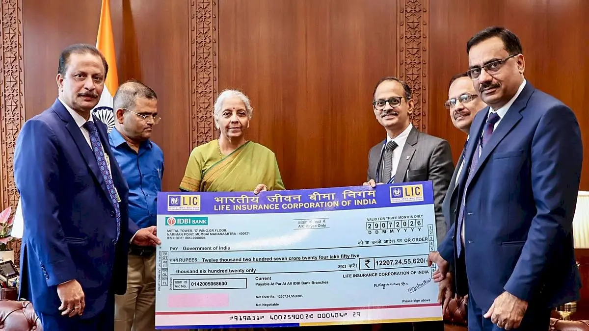 LIC pays ₹12,207.25 crore dividend to government