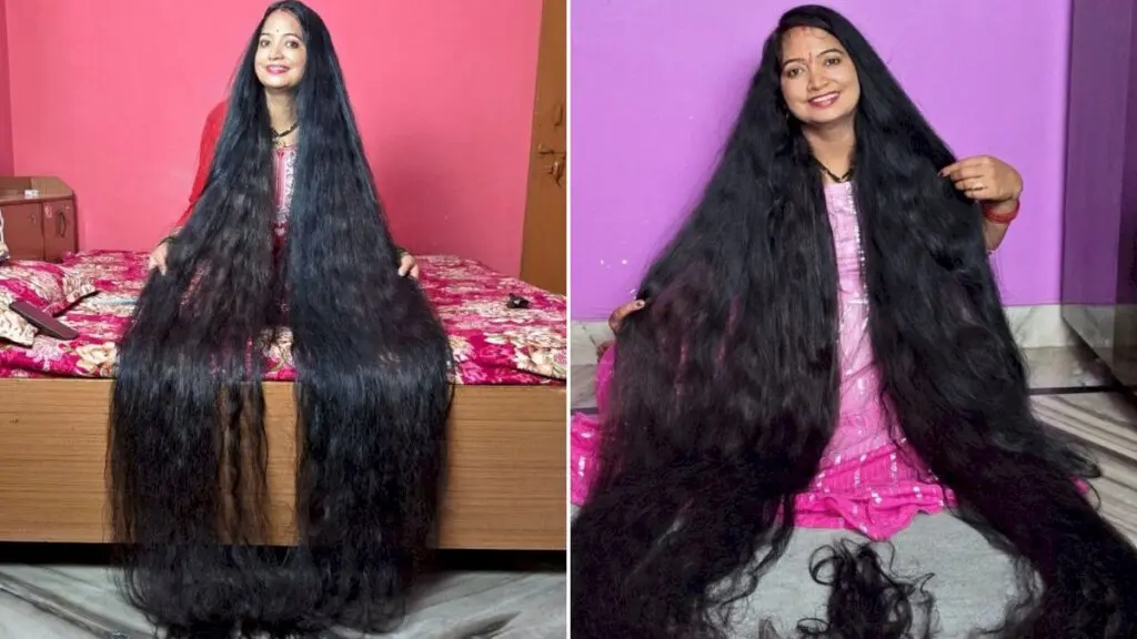 Uttarakhand woman with 8-foot-10-inch hair breaks Guinness record