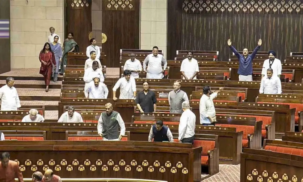 Congress calls Modi, Shah ‘boastful duo’ as Parliament deadlock continues