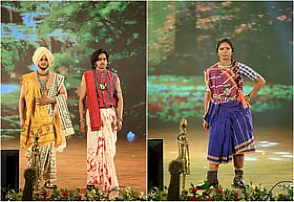 Ex-Maoist women walk the ramp in Chhattisgarh fashion show