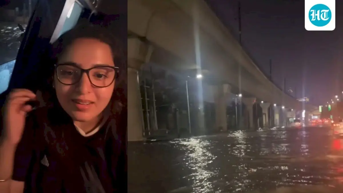 Woman's video mocks waterlogged Noida, questions 'planned city' tag