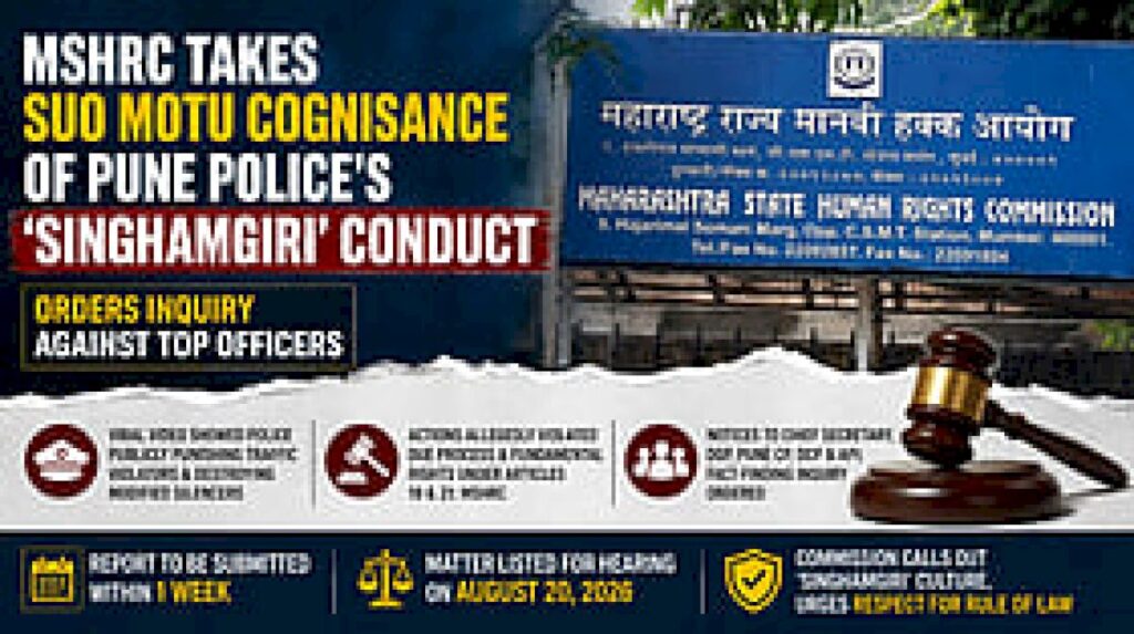 MSHRC Seeks Report on Pune Police Noise Drive Actions