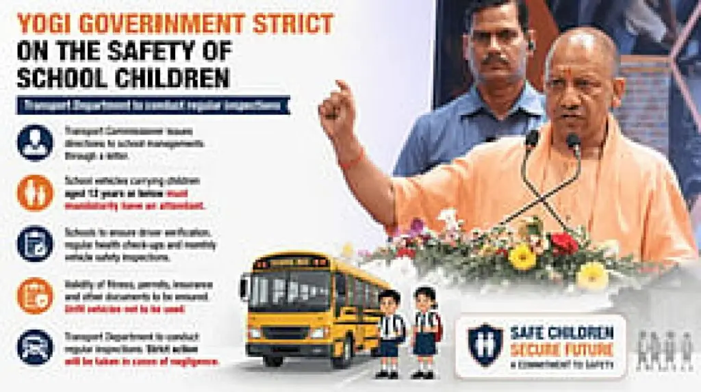UP mandates attendants in school vehicles for children under 12