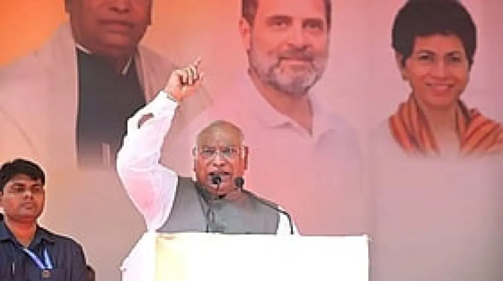 Kharge dares Modi, Shah to debate student stir in Parliament