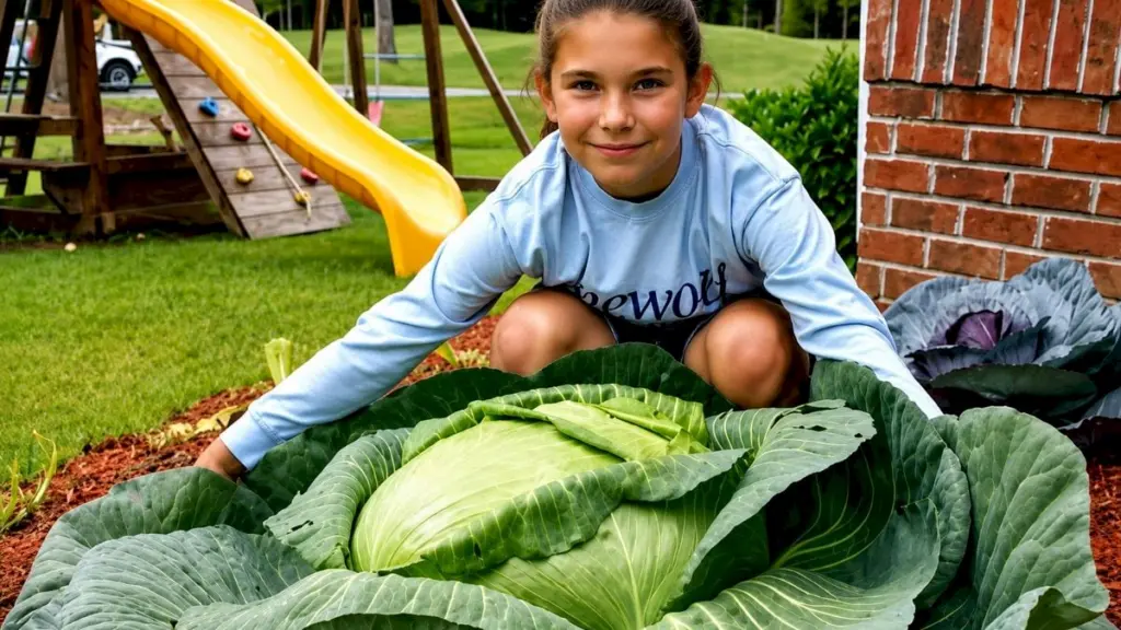 Third-grader's 40-pound cabbage grows into US hunger movement