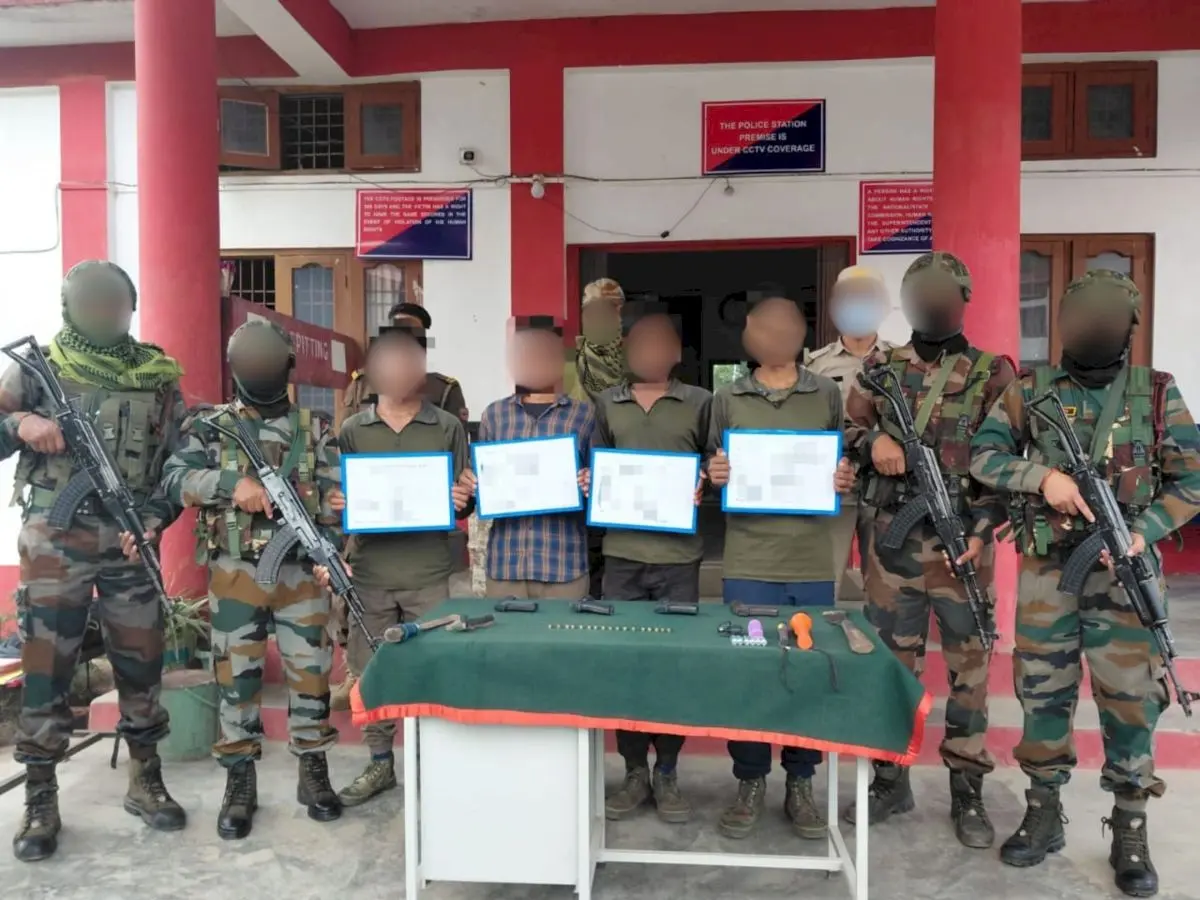 Four ULFA-I cadres surrender to Assam Rifles in Longding