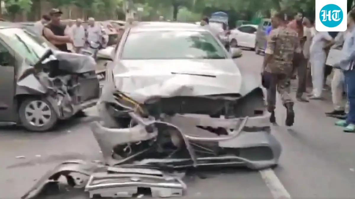 Woman, 70, killed in Delhi Mercedes crash; driver son of Haryana police officer