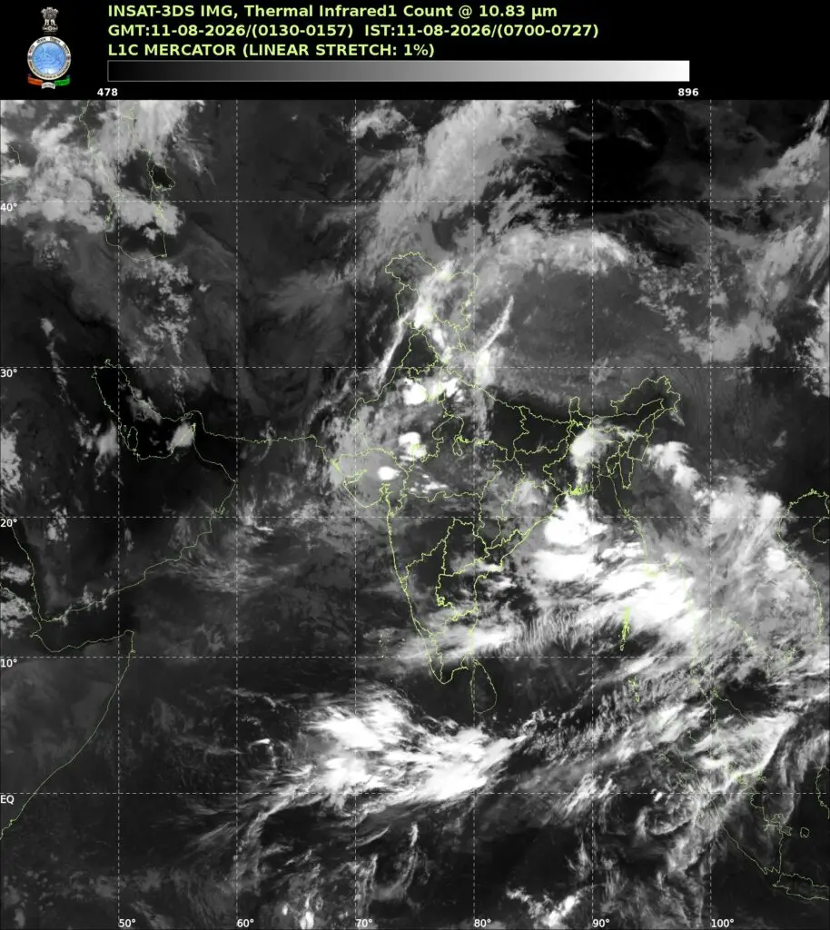 Odisha to get heavy rain from Aug 12 as low-pressure area forms
