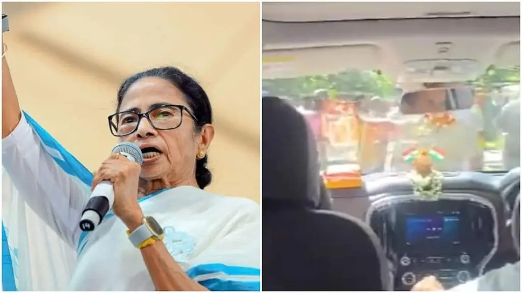 Mamata Banerjee's car attacked with stones, mud in North 24 Parganas