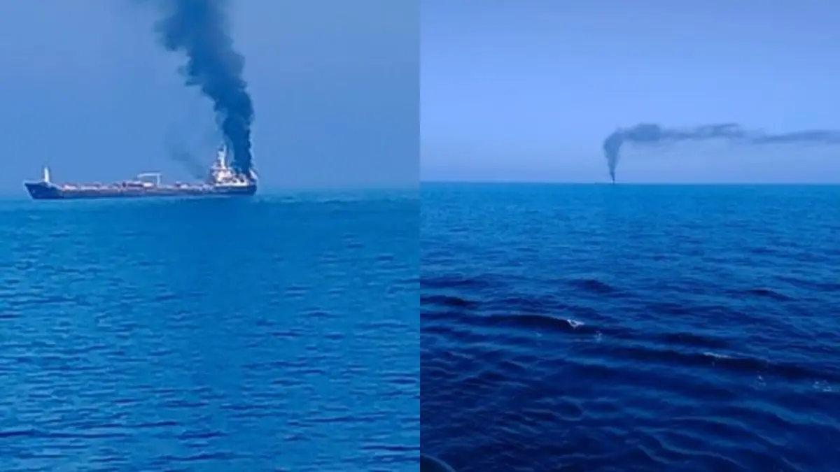 Missile hits container ship in Gulf of Oman off Pakistan coast