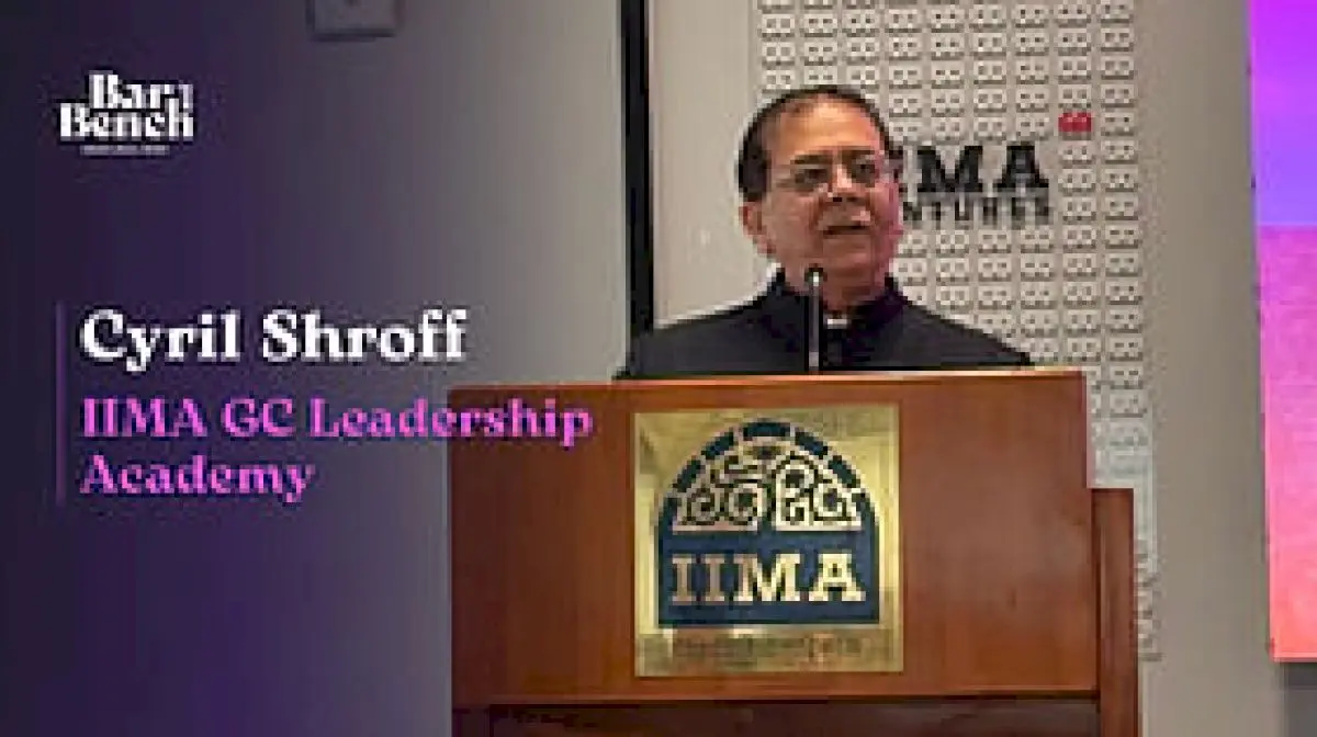 Cyril Shroff launches GC leadership academy with IIM Ahmedabad