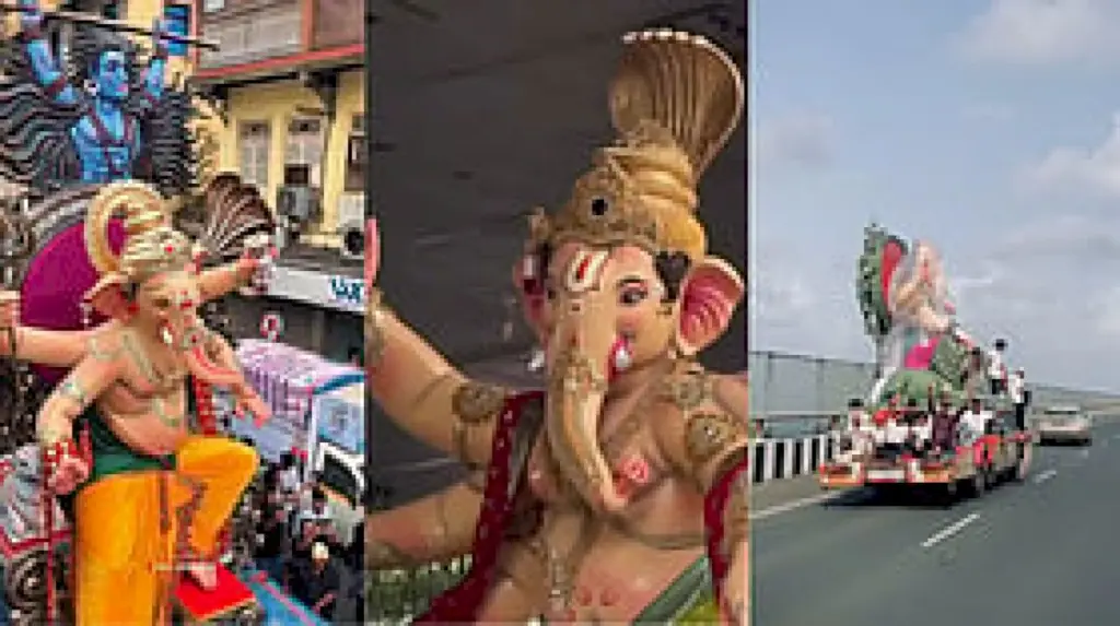 Mumbai Ganesh Aagman on August 8 draws large crowds