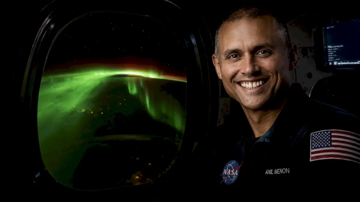 NASA astronaut Anil Menon shares aurora view from SpaceX Dragon