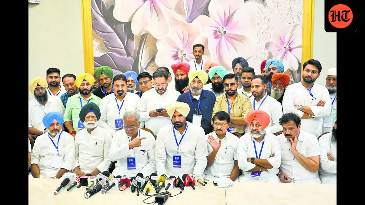 Channi slogans at Congress meet expose Punjab factionalism