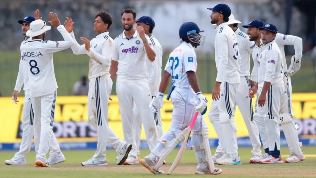 Jurel unbeaten century puts India in control
